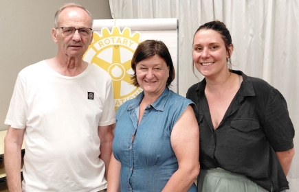 Christian Guillarme avec Lara Goiran et Marion Cuidard